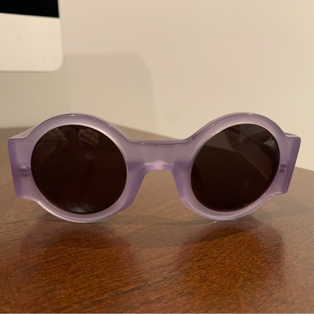 Dries Van Noten x Linda Farrow Lavender sunglasses